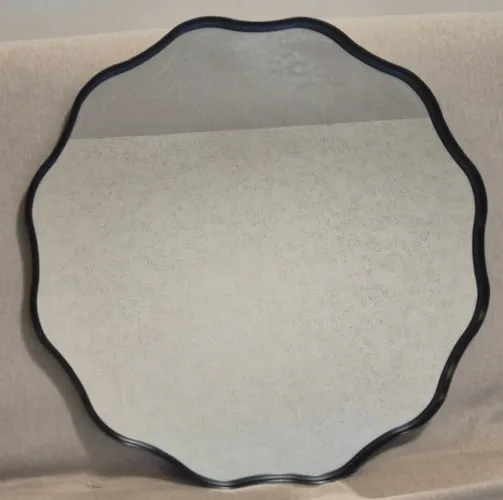 Espelho 50cm com borda preta