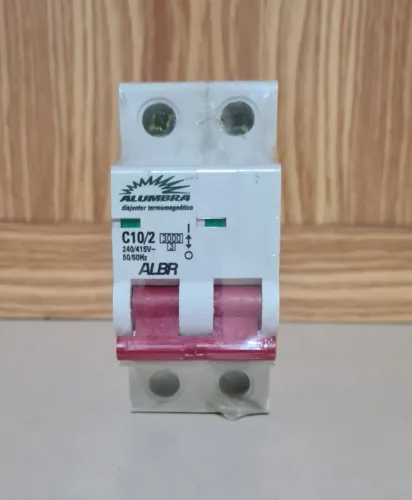 Disjuntor Bipolar Alumbra Termomagnético ALRB3 C10/2 (NOVO)