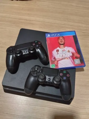 Playstation 4 Slim de 1 Tera com 2 controle 