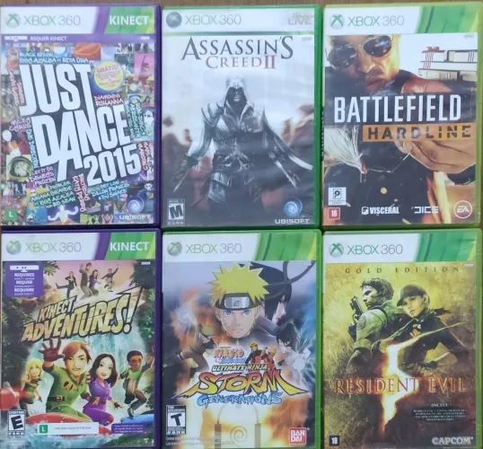 JOGOS XBOX 360 E KINECT ORIGINAL