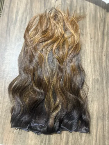 Extensão capilar ( mega Hair ) 60cm brasileiro 
