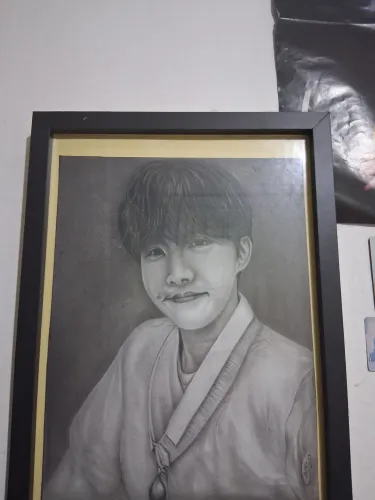 Vendo quadro feito a mão(Jhope do bts)