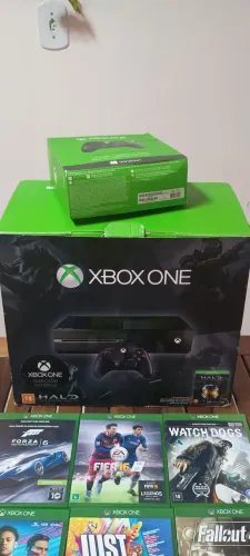 Xbox One Completo com Kinect e jogos