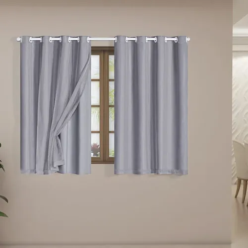 Cortina de janela com blackout 100% com suporte