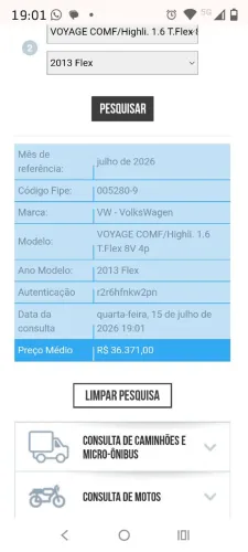 Volkswagen Voyage Comf/highli. 1.6 MI T.flex 8V 4P 2013