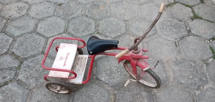 Triciclo Bandeirante 2 Irmãos Antigo Anos 60/70 - Original - Colecionador