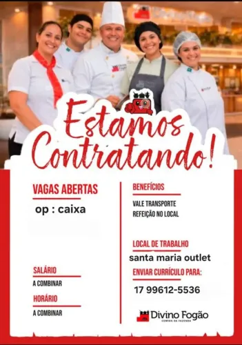 Vaga operador (a) de caixa