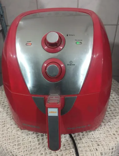 Air Fryer Mondial Mega Family 8L Vermelha - Super Espaçosa!