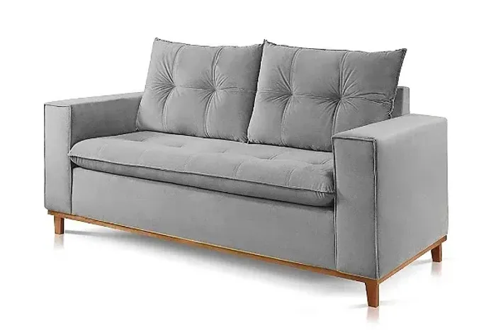SOFA 3 LUGARES BAHIA  LINHO CINZA r87