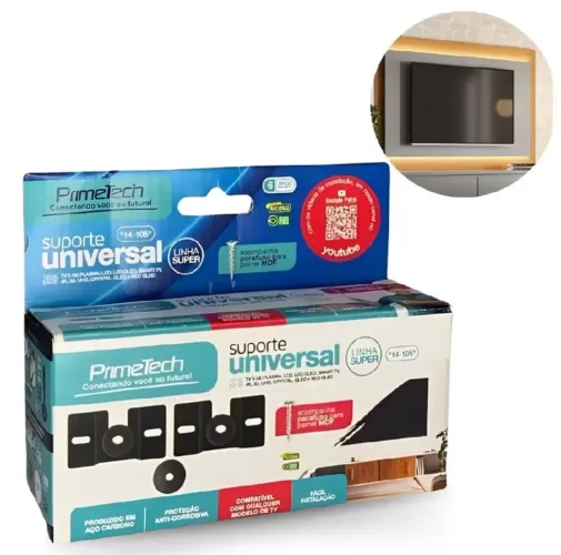 Suporte de TV fixo Universal - Prime Tech
