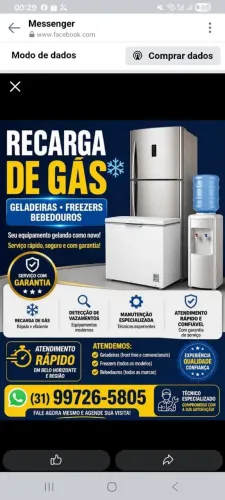 Conserto de geladeira e freezer 