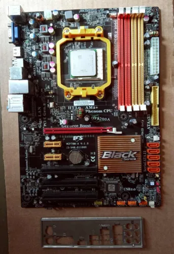Placa mãe para AMD Athlon / Phenom ECS MCP78M-A e processador Athlon 64 X2 ADO4400