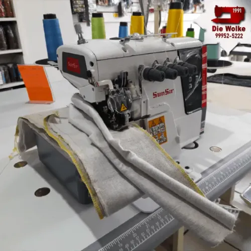 Máquina Industrial Overlock 5 Fios Robusta Direct Drive Nova