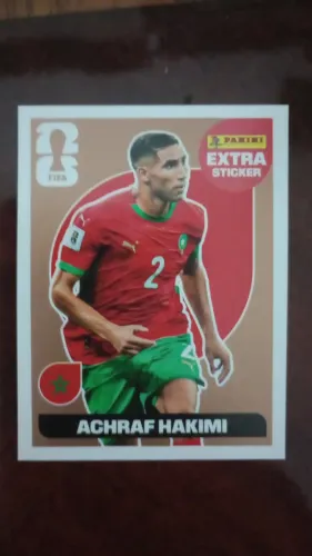 Figurinha Extra Sticker Bronze Copa 2026 - Hakimi