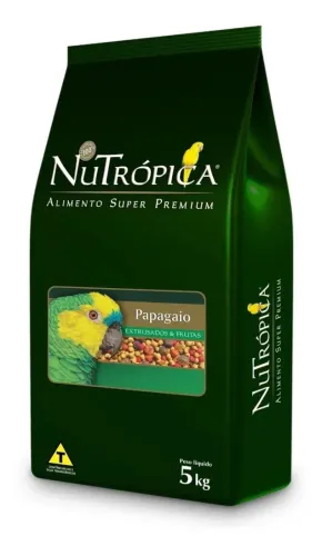 Rção nutropica Papagaio com frutas 5kg super premio estrus