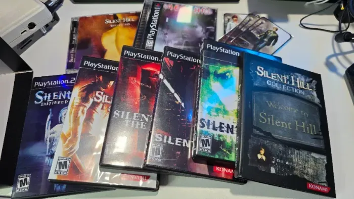 Box Silent Hill Collection PS1/PS2 prensados (SH1, SH2, SH3, SH4, Origins e Shattered Mem)
