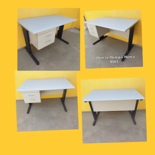 Mesa escritório com gavetas