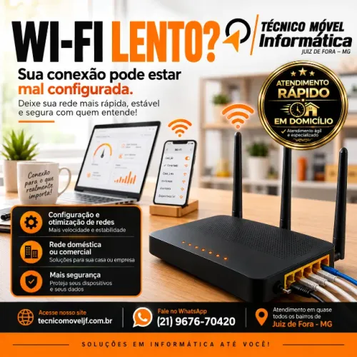 Configuração de Wi-Fi e Roteador em Juiz de Fora