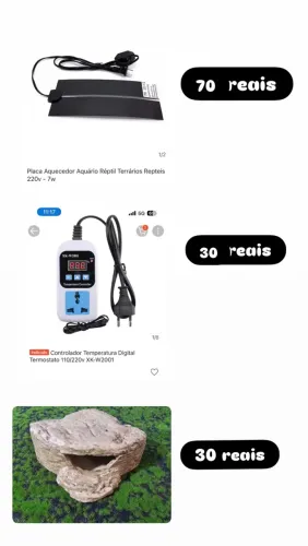 Termostato e tapete térmico