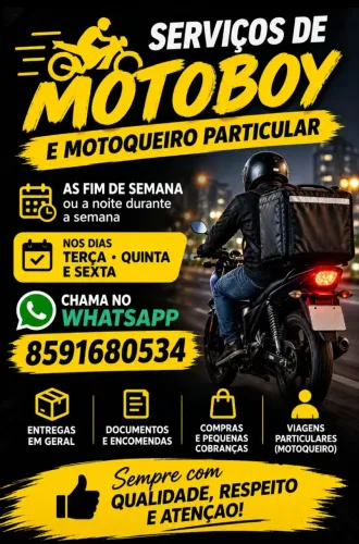 Motoboy e motoqueiro particular 