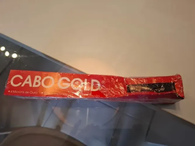 Cabo Ambico Gold Rca Vintage Lacrado Na Caixa Sem Uso