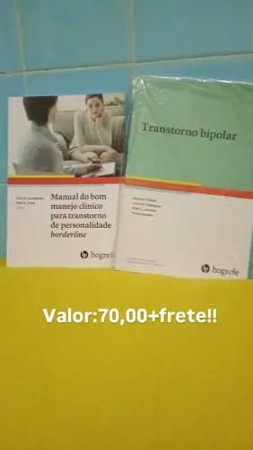 Kit de 2 livros sobre transtorno bipolar