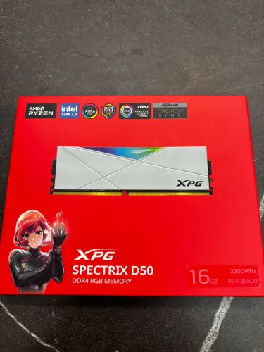 Kit Memória RAM XPG SPECTRIX D50 2x16gb 3200MHZ
