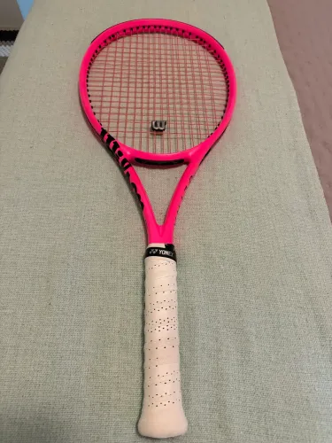 Raquete de tênis Wilson Ultra 100L V4 Rosa Neon