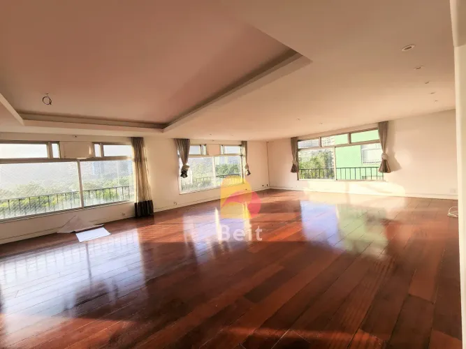 Apartamento venda com 367 m² - Vistão Lagoa e Cristo Redentor - 5 quartos