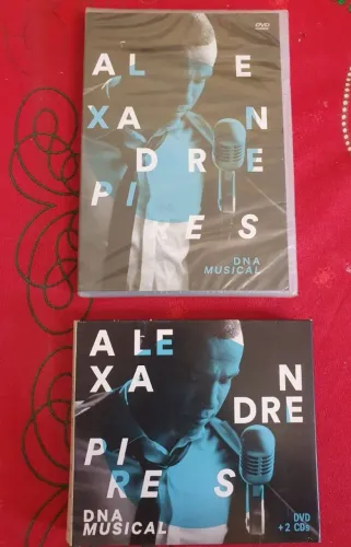 Lote DVD e CD Alexandre Pires DNA Musica com DVD lacrado