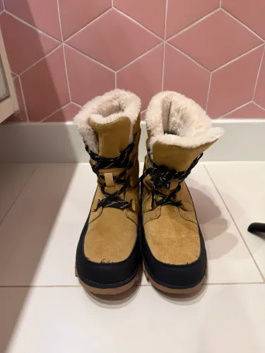 bota de neve/inverno feminina bege