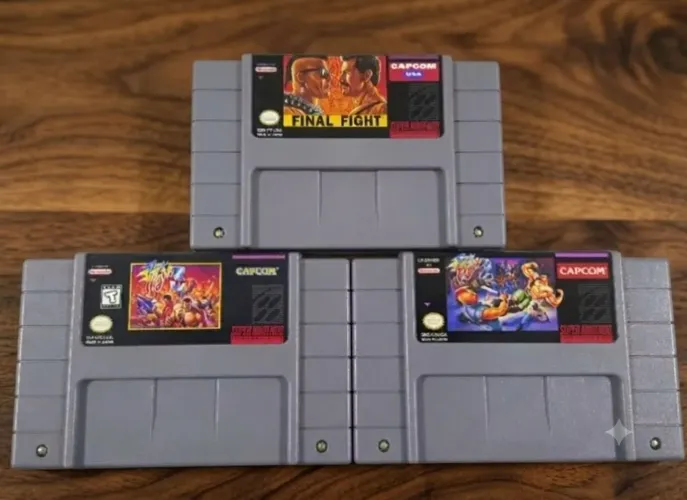 Trilogia final fight 1, 2 e 3 super Nintendo snes repro.