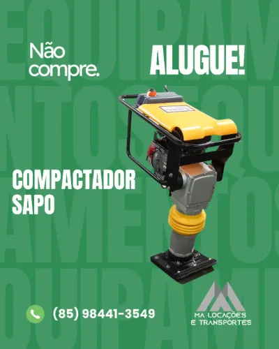 ALUGUEL DE COMPACTADOR SAPO