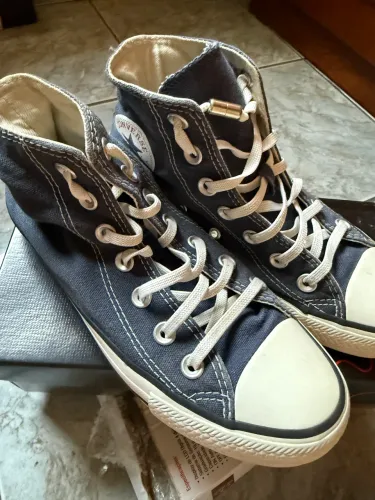 Conversa All Star cano alto azul - tamanho 34