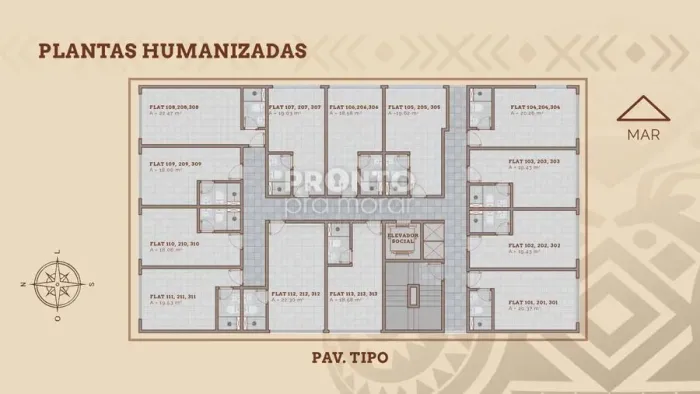 Flat com 1 quarto em Porto de Galinhas