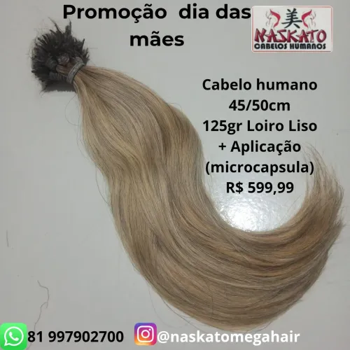 Cabelo loiro humano