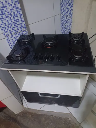 Fogão Cooktop com Móvel