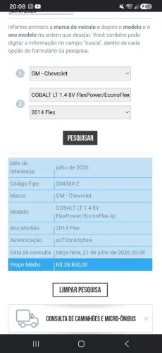Chevrolet Cobalt LT 1.4 8V Flexpower/econoflex 4P 2014