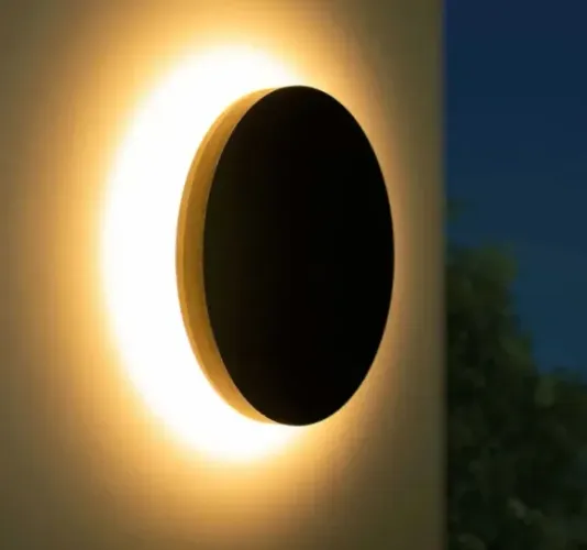 luminária arandela eclipse ecoforce tripla tonalidade potência 9 w lumens de 720