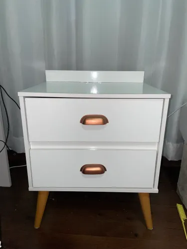 Mesa Cabeceira Branca - Usada
