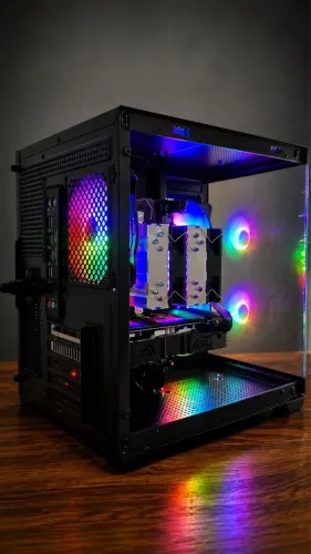 PC GAMER Intel Xeon 2680 V4 RX 5500 8GB 16GB DDR4 SSD NVMe M.2 512GB Fonte 600W 80Plus