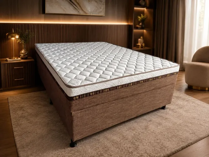 CAMA BOX BAÚ CASAL ACOPLADA D28 138X188X52