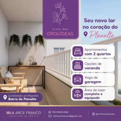 IF - APARTAMENTOS | PLANALTO | 2 QUARTOS OPÇÃO COM VARANDA OU GARDEN | ULTIMAS UNIDADES |