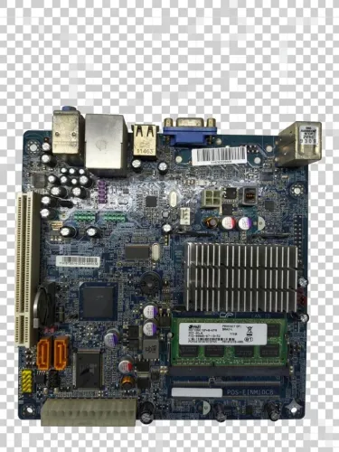 Placa Mãe Mini ITX POS-EINM10CB Intel Atom D2500 + Memória RAM C/ Garantia