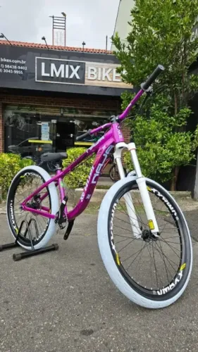Bicicleta HUPI Naja V10 2026 Roxa, MT200, DDK e Cubo Barulhento