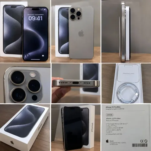 iPhone 15 pro Max novo pouco tempo usado