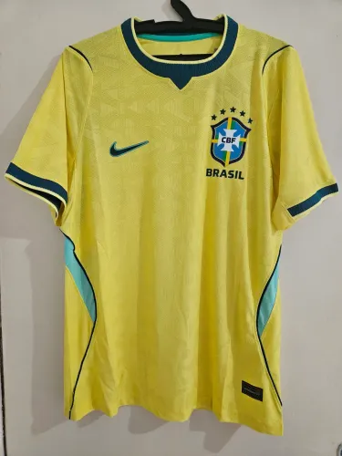 Camisa do Brasil 2026 modelo jogador amarela