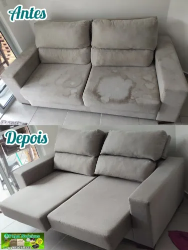 Limpeza de sofá e estofados em geral