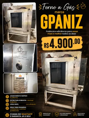 FORNO A GÁS PADARIA