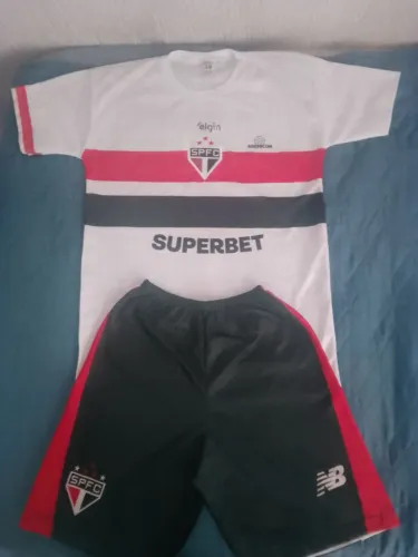 Kit infantil camisa + calção São Paulo FC